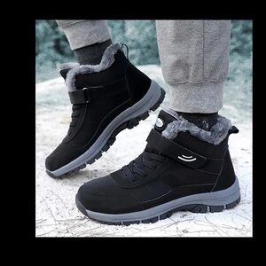 Black Winter Boots Size 6.5 mtp53